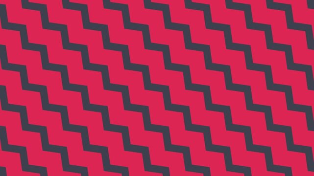 Modern Geometric Pattern Red Dark Gray Zigzag Lines Seamless Loop Abstract Background Motion