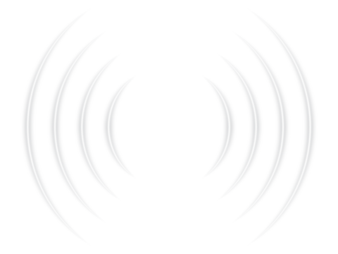 White glowing signal waves or sound wave with ripple motion and dynamic curved lines creating a radiant pulse effect and audio visualization on transparent background