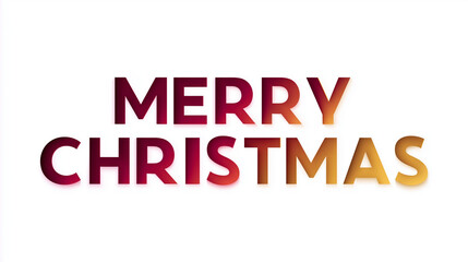 Obraz premium Festive Christmas Greeting: A vibrant Merry Christmas message, crafted with elegant typography, radiates warmth and anticipation for the holiday season.