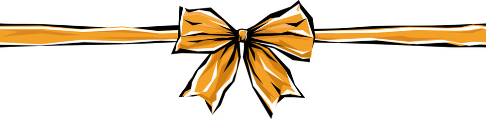 Elegant decorative ribbon bow vector