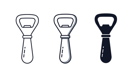 Simple bottle opener icons for your design needs perfect for bar menus party invites and craft beer promotions unlock the possibilities today, Generative AI.