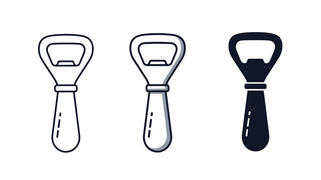 Simple bottle opener icons for your design needs perfect for bar menus party invites and craft beer promotions unlock the possibilities today, Generative AI. - Powered by Adobe