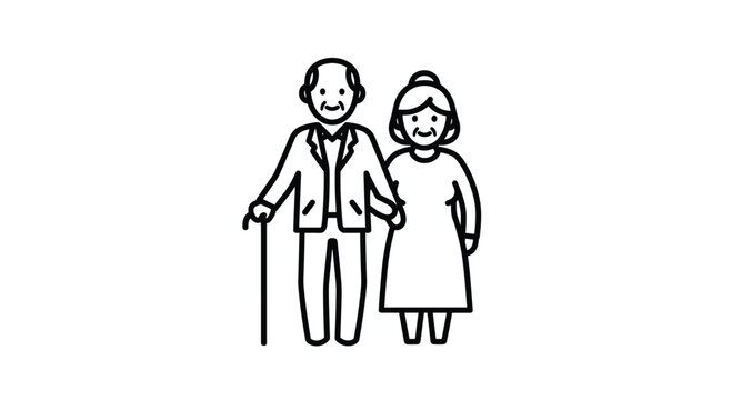 Charming senior couple holding hands a symbol of enduring love and companionship perfect for family lifestyle and aging well campaigns, Generative AI.