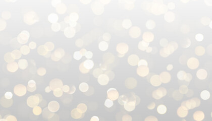 Abstract gray white gradient background with a gold light bokeh blur.