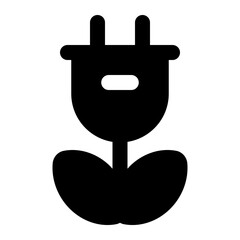 green energy icon for illustration