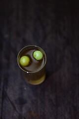 Amla juice is a tangy, nutrient-rich drink known for boosting immunity and supporting overall wellness.

