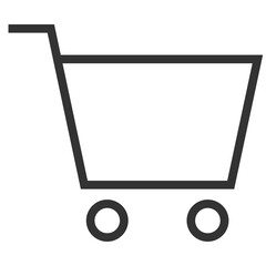 black outline online shop icon