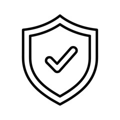 Security Shield with Check Mark Icon