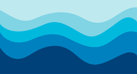 Abstract Blue Waves: A Serene and Dynamic Background.