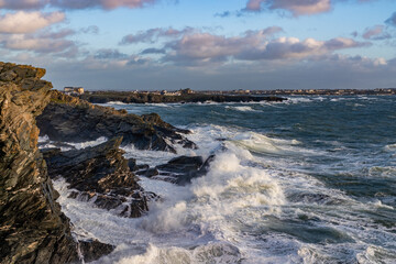 sunset at Porth dafarch on the Isle of Anglesey