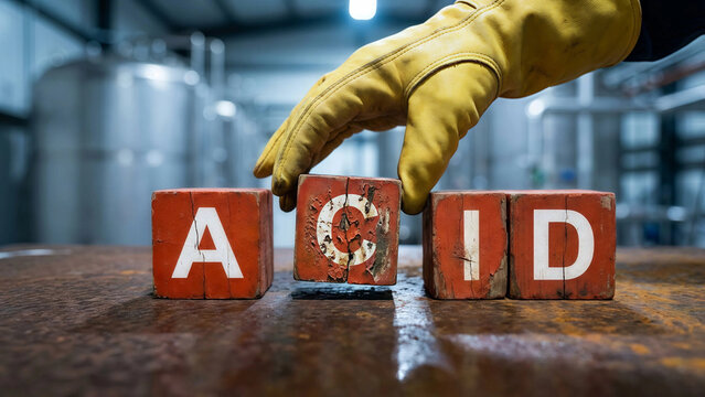 Acid Safety First Industrial Workplace Hazard Warning Chemical Handling Protection Gear Occupational Health Safety