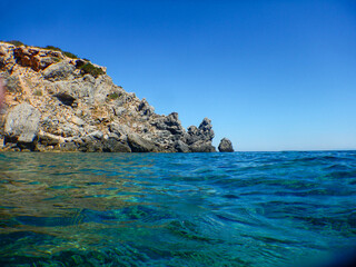 Italian cliffs rare view