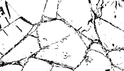  Glass with sharp, jagged cracks against a bright white background. Shattered glass breaks on white background. Glass cracks, isolated on a white background.