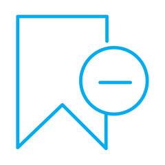 Bookmark, Favorite Line Vector Icon. Premium Quality Design Element For Mobile app and Website. Save ribbon vector illustration button isolated on white background. Bookmark add icon black and white.