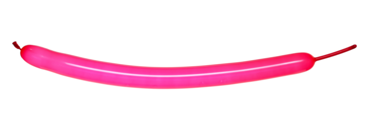 Red balloon in abstract shape flying, isolated on white background, clipping path