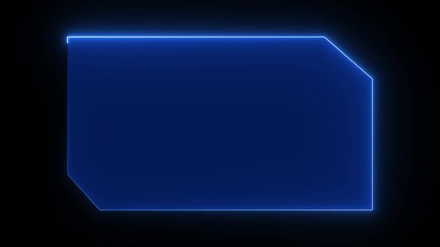 HUD Square Frames ,HUD GUI futuristic element Sci-fi concept design. Callouts title. Modern banner, frame of lower third. Neon hologram screen overlay