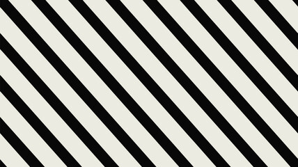 A diagonal pattern of alternating black and white stripes creating a bold and graphic composition design
