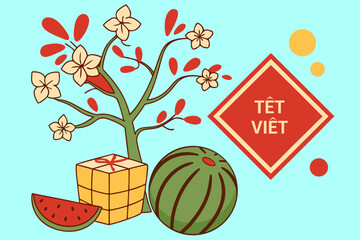 Traditional Vietnamese Tt Holiday Symbols