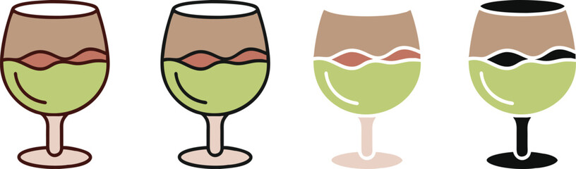 wine bottle and glasses