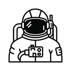 Astronaut in Space Suit Icon