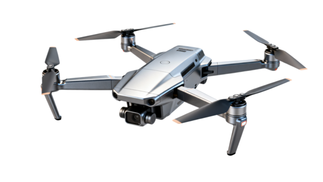 Drone flying with advanced camera features showcasing innovative design and technology in modern aerial photography