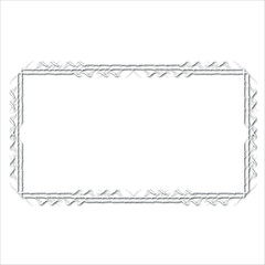Vintage decorative vector frame in Gothic style - elegant white vector frame on white background, EPS10