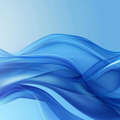 Deep Blue Fluid Abstract Wave Background