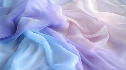 Obraz premium Opalescent soft blue and lavender fluid gradient, evoking an ethereal and delicate vibe 