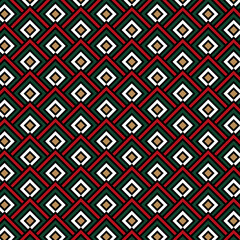 Geometric Festive Diamond Pattern in Holiday Colors
