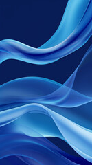 Bright Blue Fluid Gradient Wave Background