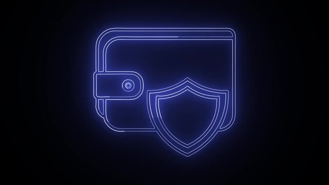 Secure Wallet Digital Finance Protection and Safety Concept.