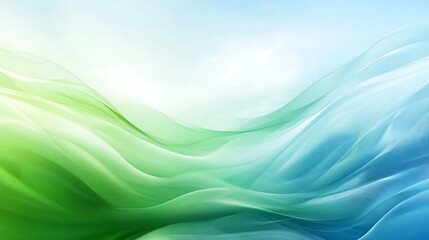 Youthful vivid green and sky blue fluid gradient, bursting with freshness and vitality