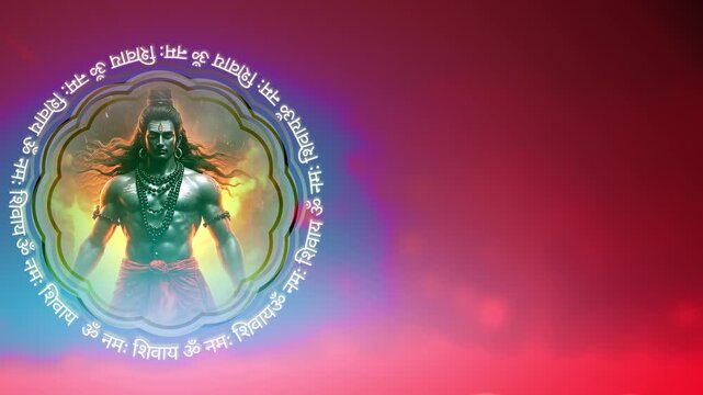Om Namah Shivaye Rotating Lord Shiva Animation