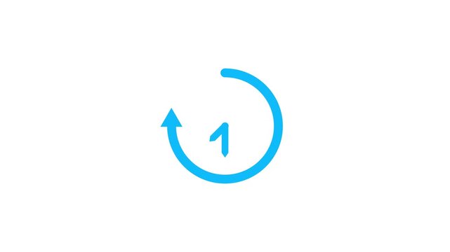 Circular arrow icon representing time passing or a refresh action with clock hands indicating a time period