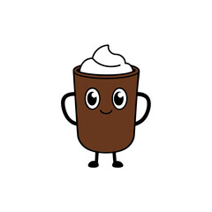 Vector Clip Art Hot Cocoa Mug for Web and Graphic Design