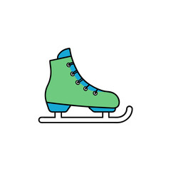 Vector Clip Art Ice Skates for Web and Graphic Design