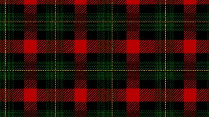 Classic red and green tartan seamless pattern high, Christmas gift background, wrapping paper background