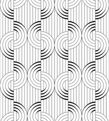Seamless abstract pattern. Modern geometric background with circles.