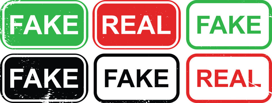 Real and Fake Classification Labels Set, Fake and Real Verification Labels Set