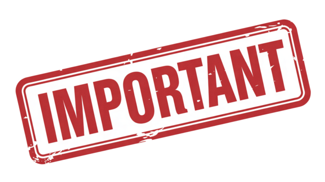 Urgent attention needed with this grunge important stamp for business alerts and immediate announcements