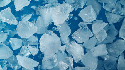 Super Slow Motion of Exploding Ice Shards , Close-up