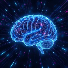 abstract human brain