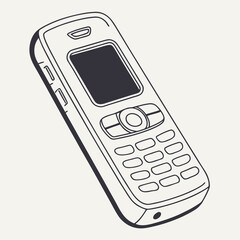 Phone icon. Cellphone pictogram in trendy flat style isolated on 2