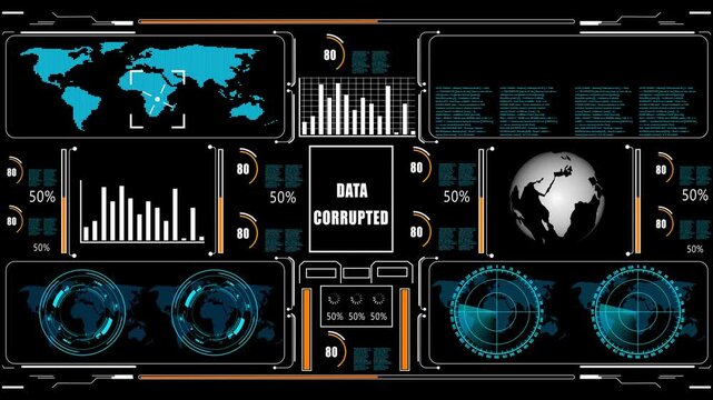 data  corrupted &ndash; Cyber Control HUD Interface