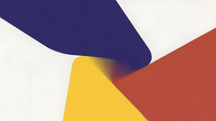 Modern abstract design with vibrant primary colors for creative projects Generative AI