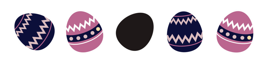 Creative layout made with colorful  flowers and Easter eggs. Minimal nature background. Spring holidays concept. vector illustration.