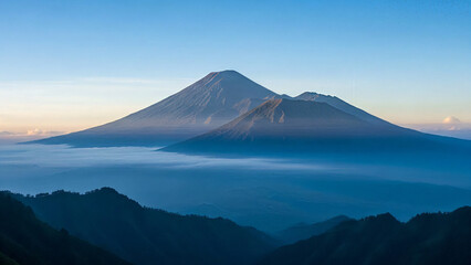 Mount Rinjani from a distance