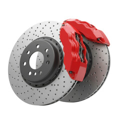 Automotive braking system showcasing engineering precision and stopping performance