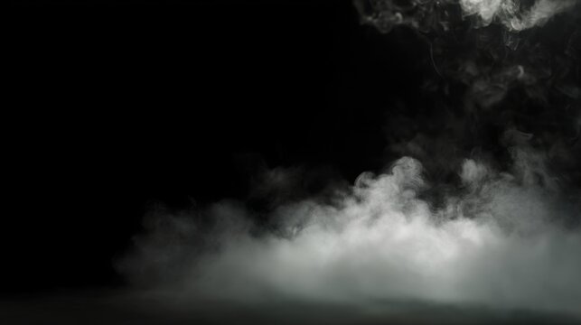 A captivating image featuring swirling white smoke against a dark background, evoking an atmosphere of mystery and creativity.