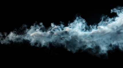 A captivating swirl of smoke against a dark background, illustrating an abstract form that evokes creativity and imagination.